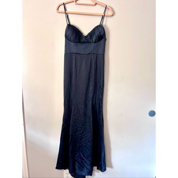 NWT Selfie Leslie Ink Blue Navy Blue Dress - Picture 2 of 7